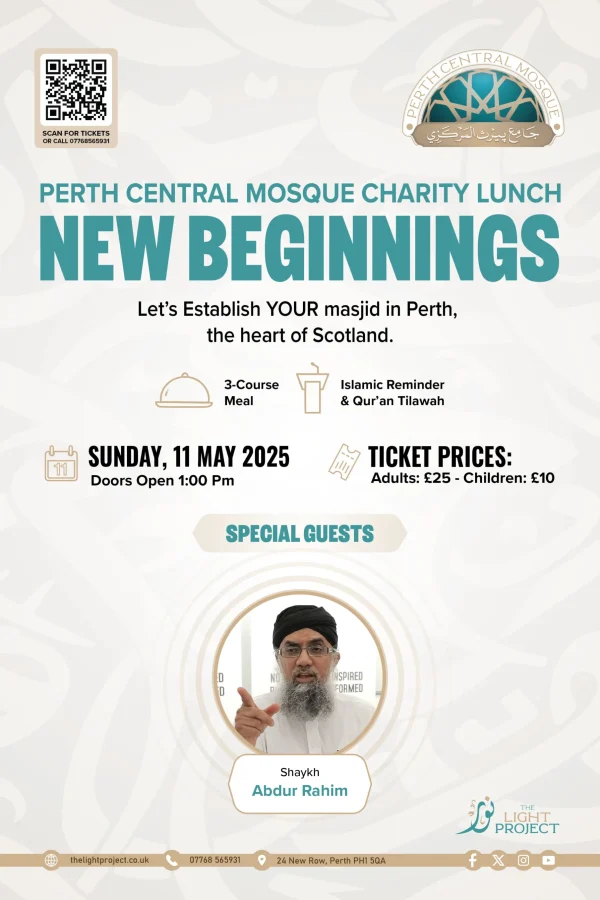Perth Central Mosque Charity Lunch New Beginnings